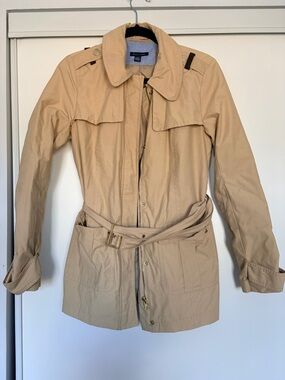 Tommy Hilfiger Women's Khaki Trench Coat with Belt
